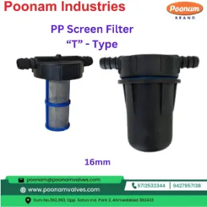 PP Screen Filter T Type 16mm